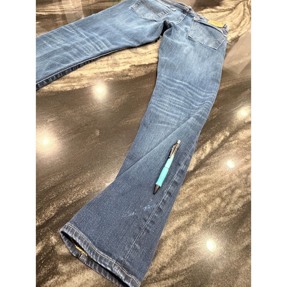 Polo Ralph Lauren Sullivan Slim Jeans Mens 32x32 Stretch Medium Wash Whiskered - Picture 8 of 9